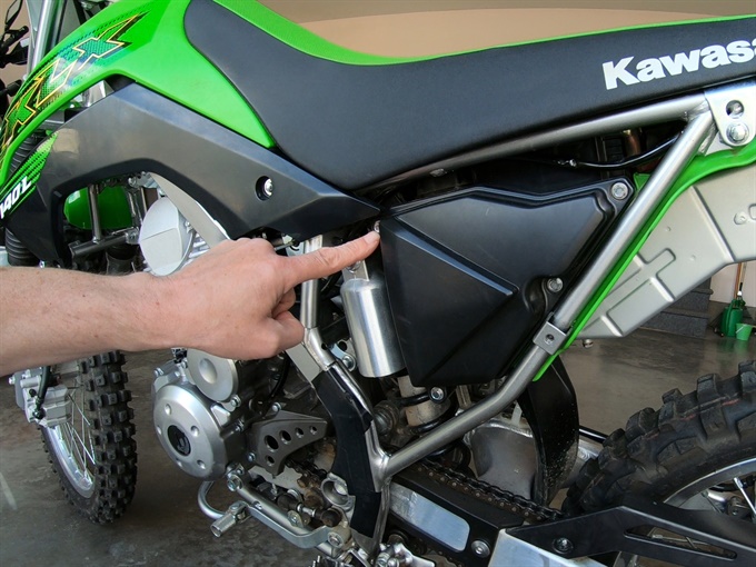 KLX140L air box cover