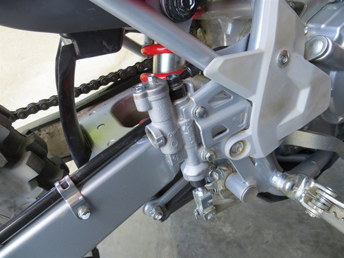 2022 Honda CRF250F rear brake master cylinder