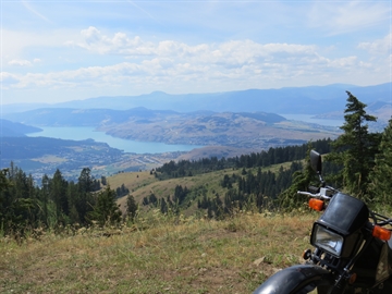 View of Kalamalka and Okanagan Lakes from Vernon Hill