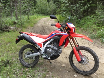 CRF300L near Edwin Lakes, near Vernon BC. Aug 2024.